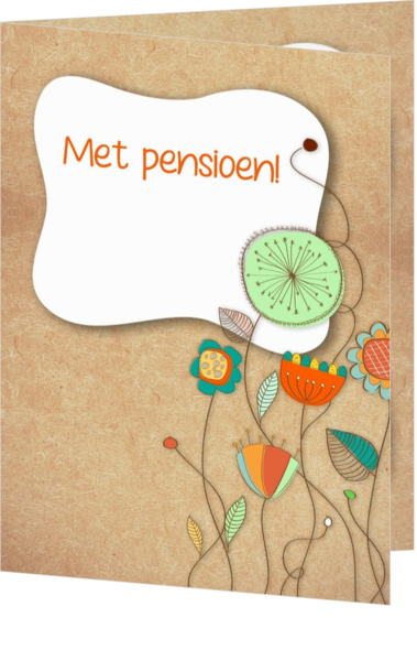 pensioen kaarten - kaart pensioen-mk-16001