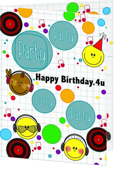 Verjaardagskaart voor kinderverjaardag - kaart HB103