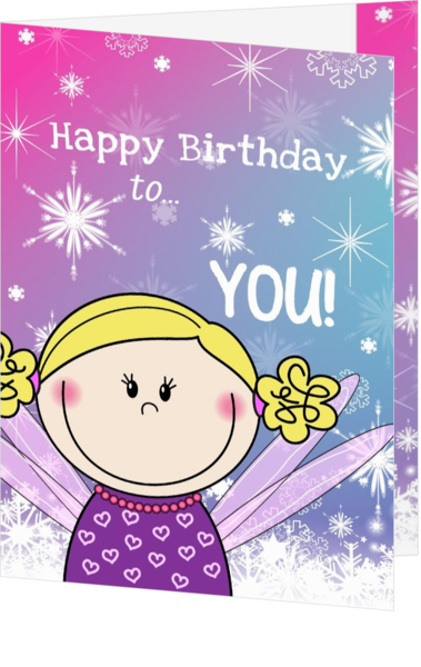 Verjaardagskaart voor kinderverjaardag - kaart HB104