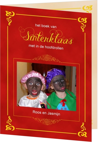 Sinterklaaskaart boek Sinterklaas uitnodiging