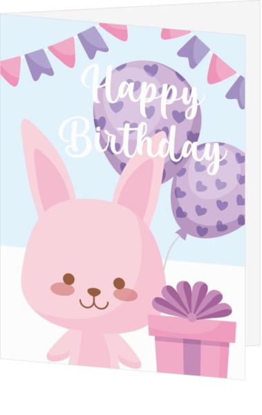 Verjaardagskaart voor kinderverjaardag - kaart LCM029