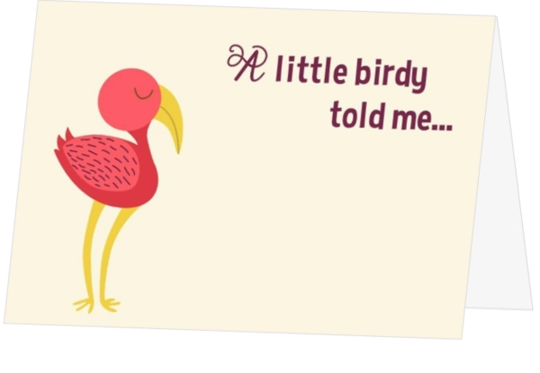 A little birdy - Pink