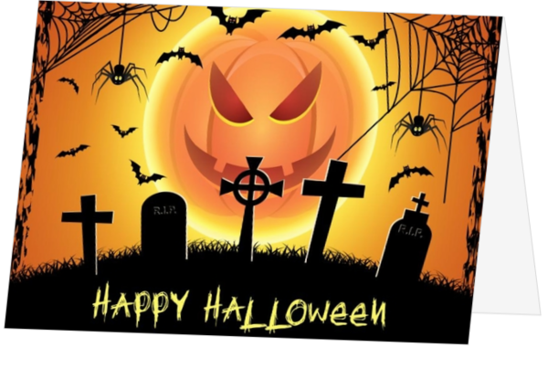 Halloween kaarten - kaart LCD110