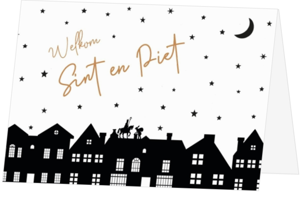 Welkom Sint en Piet kaart