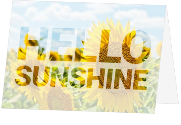Hello sunshine vrolijke kaart