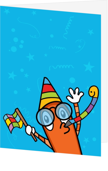 Verjaardagskaart voor kinderverjaardag - kaart OPP025