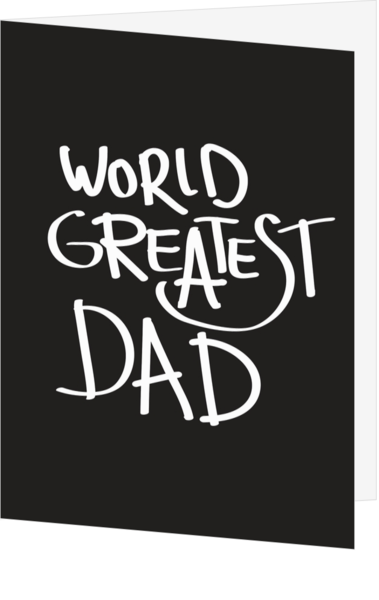 Vaderdagkaart world greatest Dad