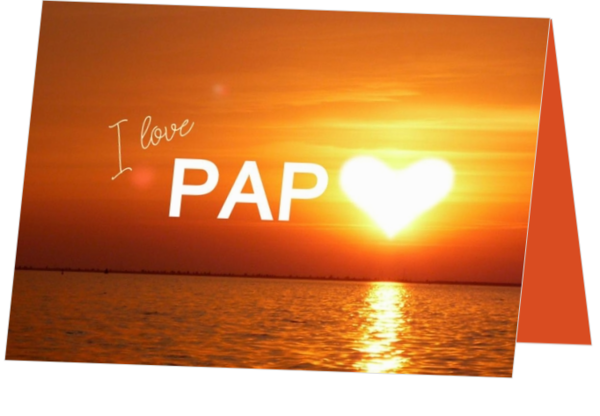 I love papa sunset heart 