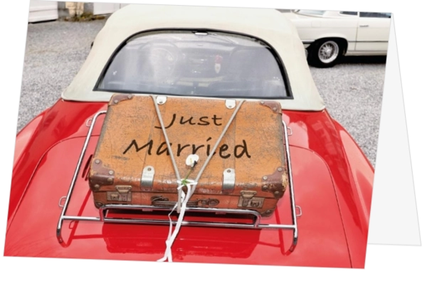 Justmarried cabrio koffer