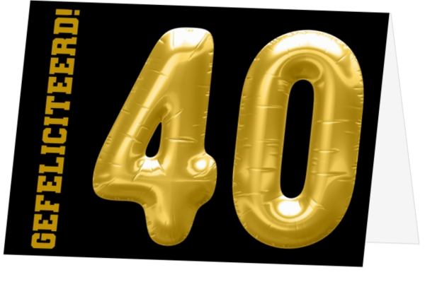 Verjaardag goud 40 jaar