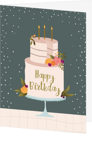 Verjaardagskaart maken en versturen - kaart LCIH234
