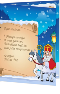 Sint en Piet kaartje sturen - kaart LCD202