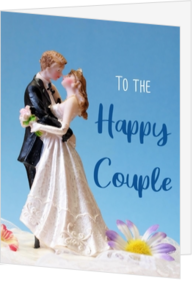 Huwelijk felicitatie kaarten - kaart LCD237