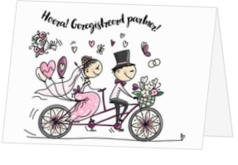 Huwelijk felicitatie kaarten - kaart LCIH056