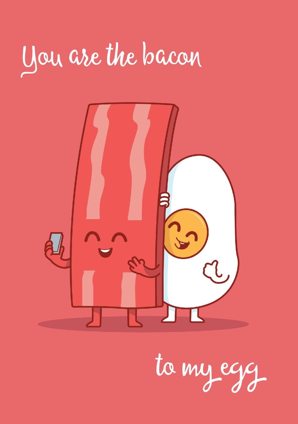 Bacon to my egg Voorkant