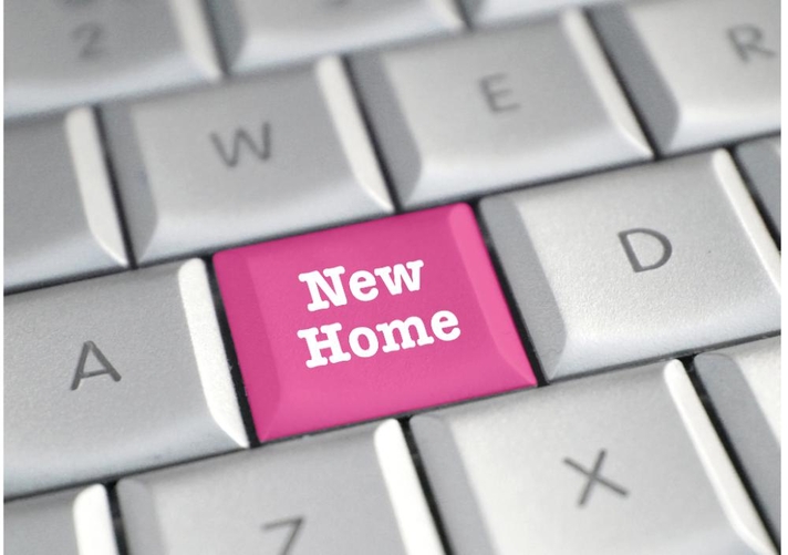 toetsenbord met button roze met New Home Voorkant