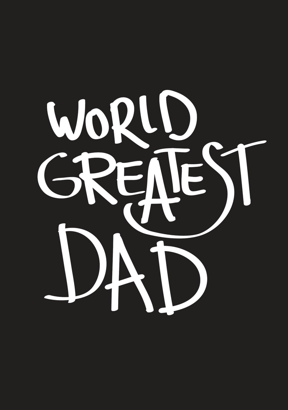 Vaderdagkaart world greatest Dad Voorkant