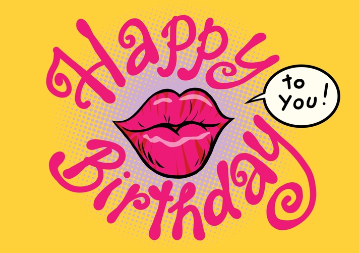 Happy birthday kiss to you! Voorkant