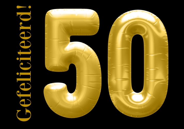 Verjaardag 50 jaar goud Voorkant