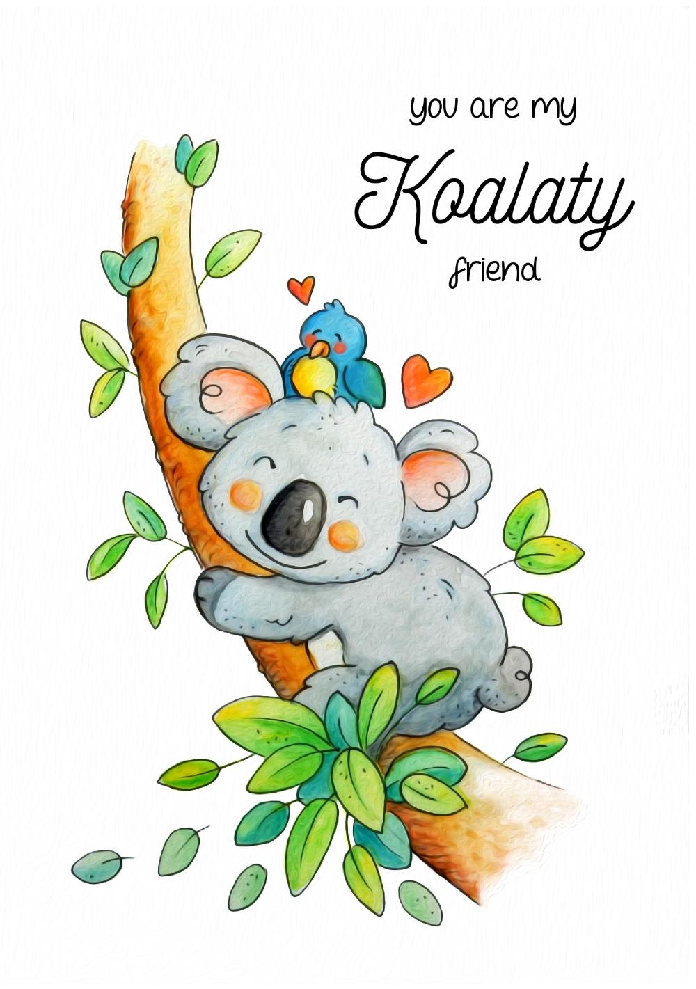 Vriendschapskaart koala friends Voorkant