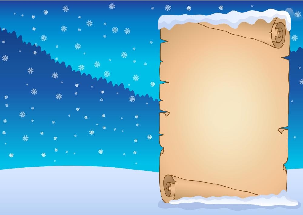 Sinterklaas sneeuw en brief Binnenkant