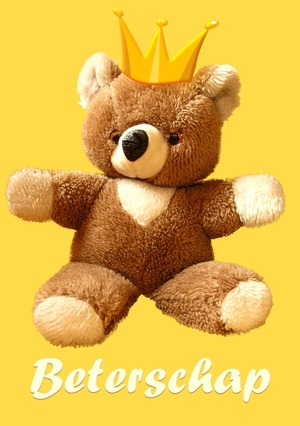 beterschapskaart-knuffelbeer-kroon-geel-mak15055