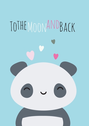 to the moon and back panda