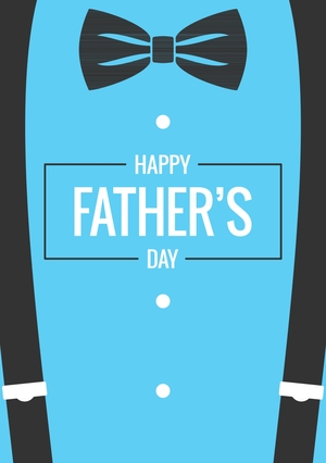 Happy fathersday blue shirt