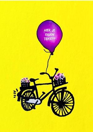 fiets_versjevanVERS!_viooltjes en ballon